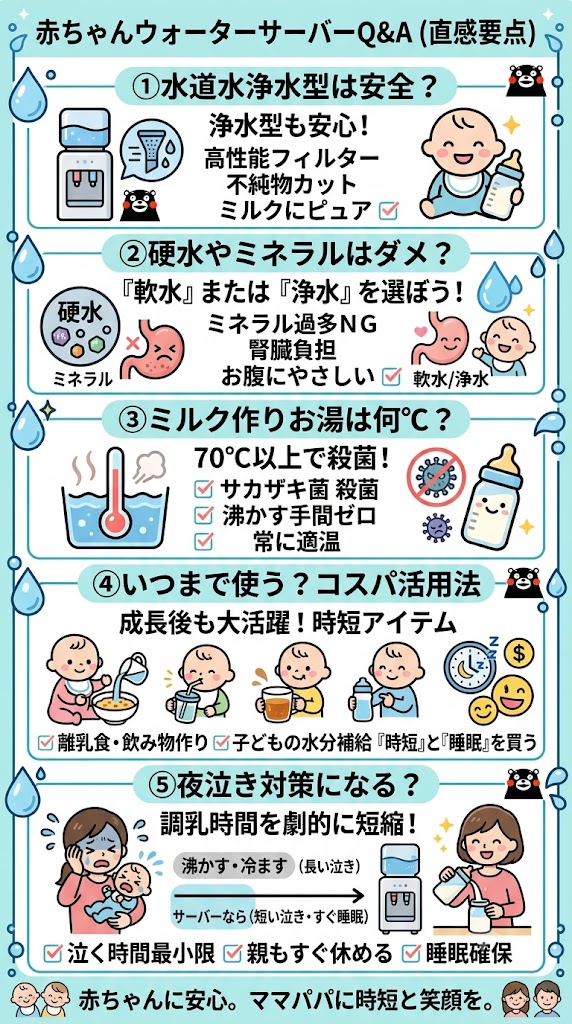 赤ちゃん向けウォーターサーバーQ&A