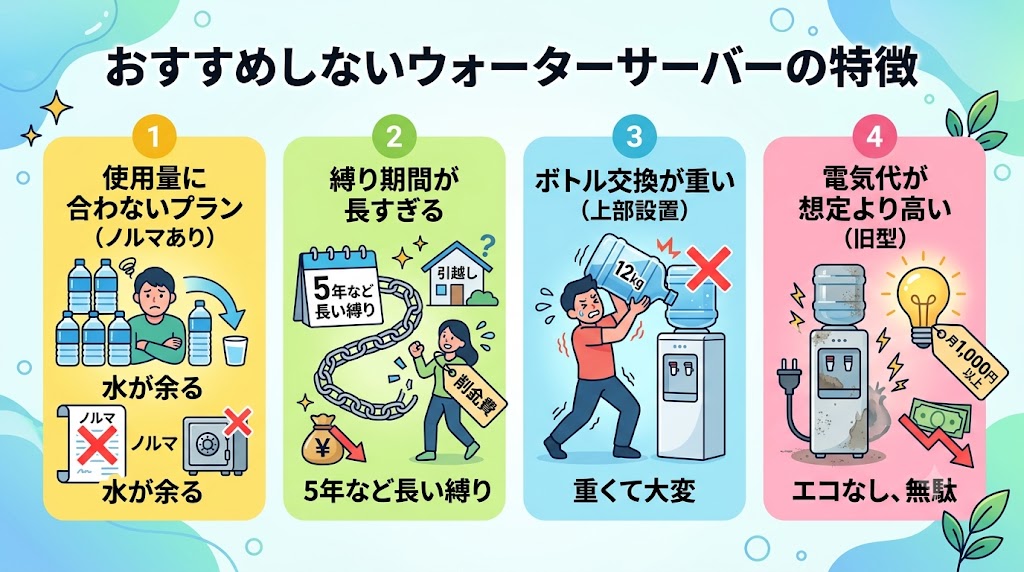 おすすめしないウォーターサーバー