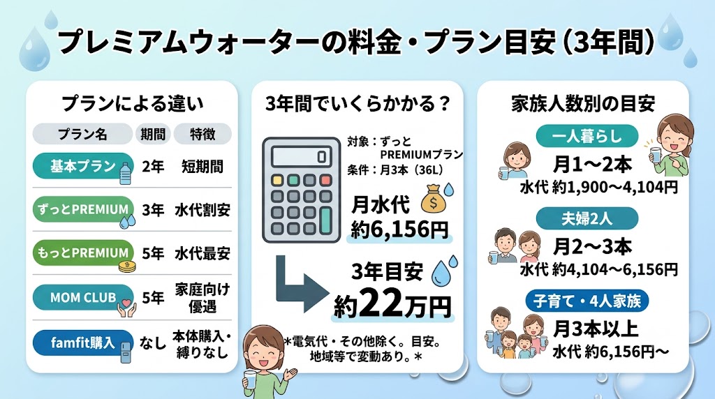 プレミアムウォータープラン比較