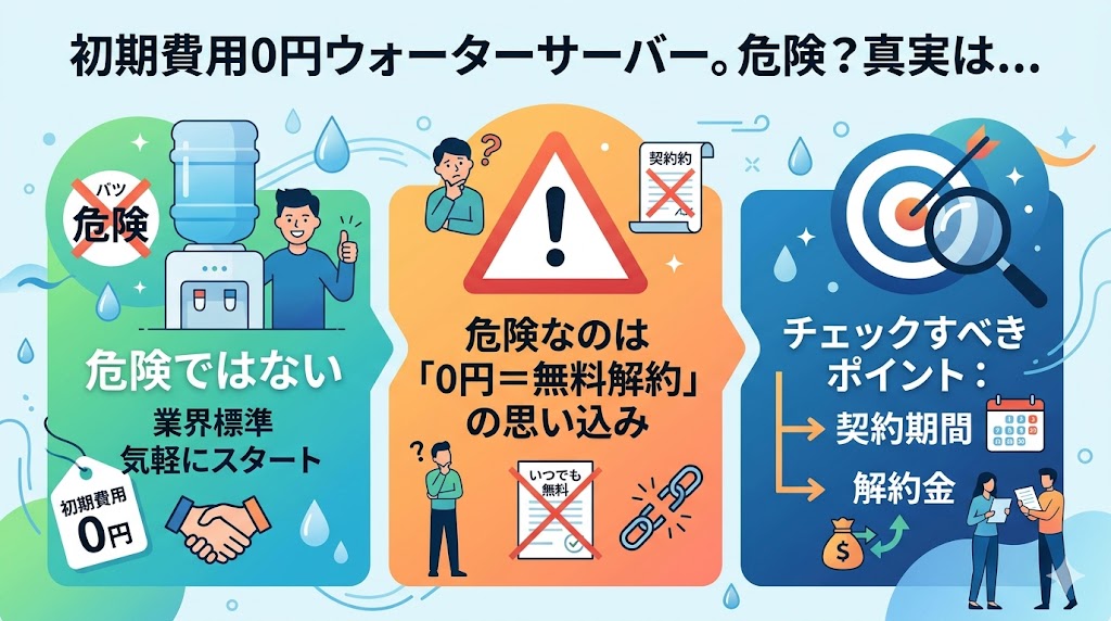 初期費用0円の危険性チェックすべきポイント