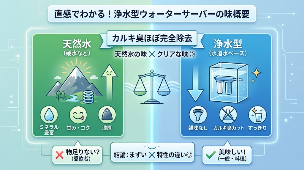 浄水型ウォーターサーバーは本当にまずい?