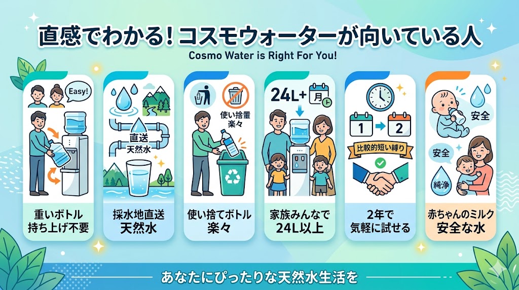 コスモウォーターが向いている人