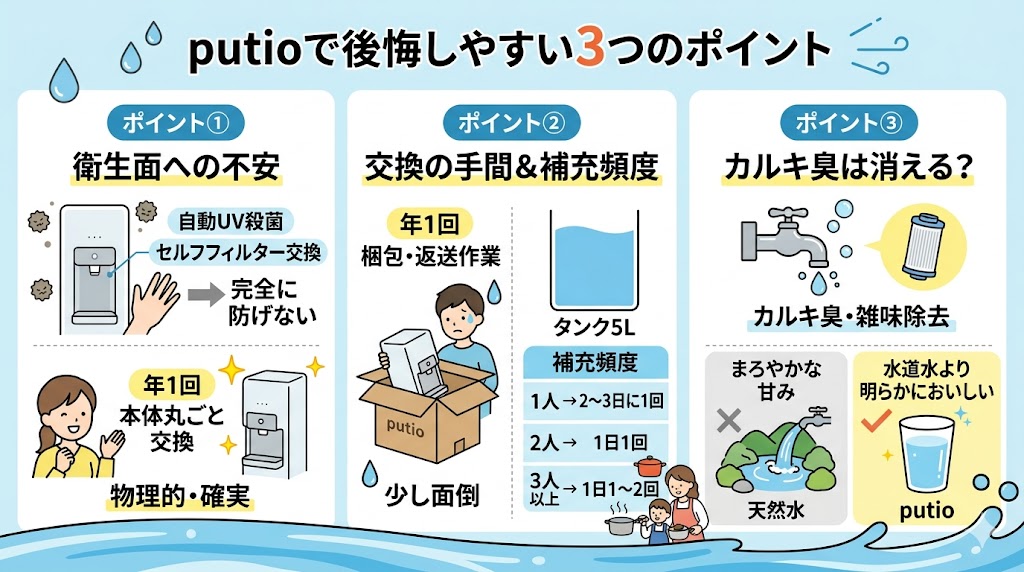 putioで後悔しやすい3つのポイント