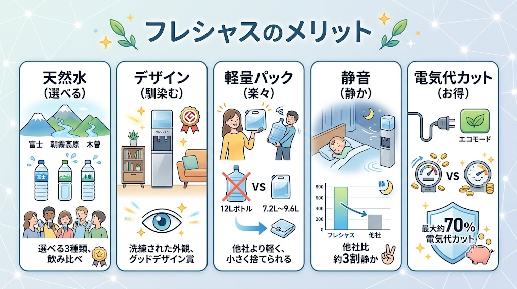 フレシャスのメリット