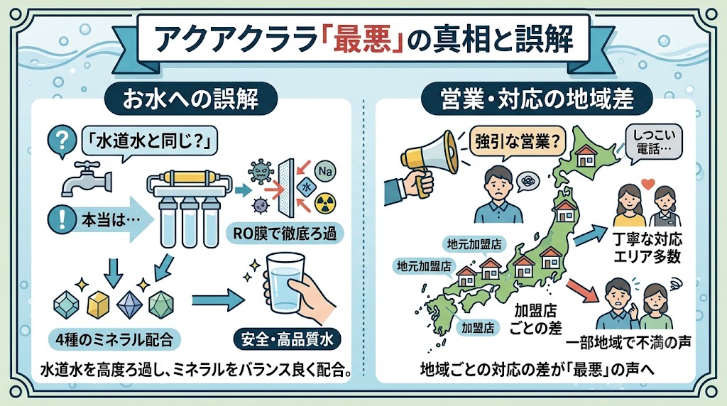 アクアクララが「最悪」と言われる理由と誤解