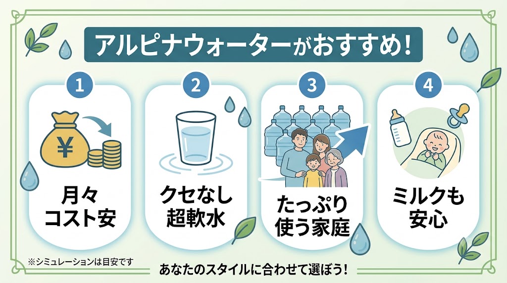 アルピナウォーターがおすすめな人