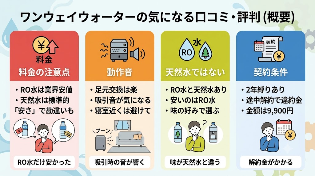 ワンウェイウォーターの悪い口コミ・評判
