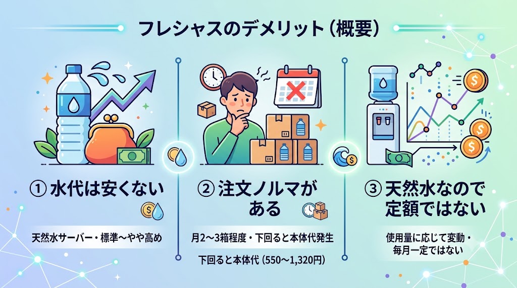 フレシャスのデメリット