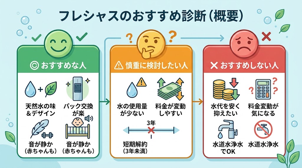 フレシャスがおすすめな人・おすすめしない人
