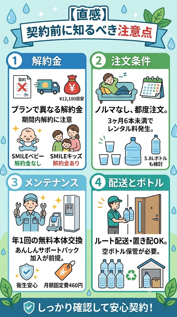 クリクラ契約前に確認したい注意点
