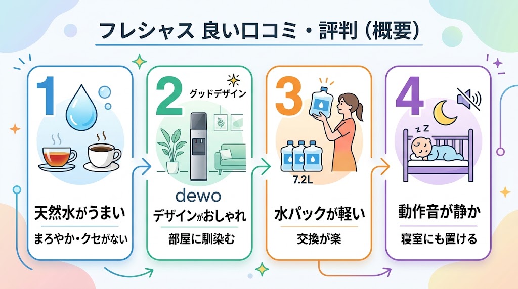 フレシャスの良い口コミ・評判