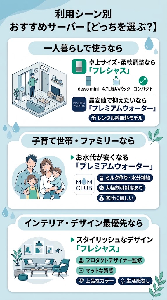 利用シーン別おすすめ【どっちを選ぶべき?】